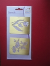 Metal Stencils. Tulipaner/Blomster. Du får som på foto. Ca. 7 x 8 cm.